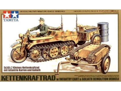 Kettenkraftrad with Goliath 1/48