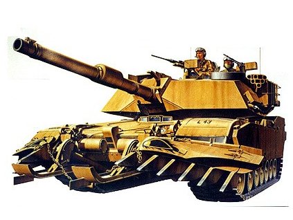 M1A1 Abrams with Mine Plow 1/35