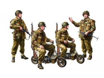Brit. Paratroop w/ Motorcycle 1/35