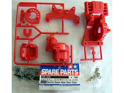 B-Parts Gearbox rear red TA-01/TA-02 1/10