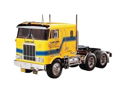 Tamiya RC Globe Liner Cab Over US Truck nenafarbený (biely) 1/14 KIT
