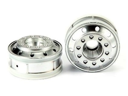 Disky predné 22mm chrom Matt Finish 2 pre ťahače 1/14