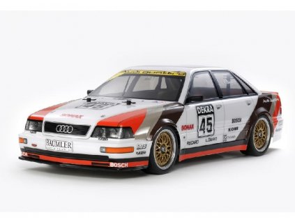 Tamiya RC Audi V8 Touring 1991 TT-02 4WD nenafarbená 1/10 KIT