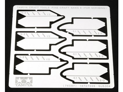 Jemné pílky (lept) Tamiya PhotoEtched 0,1mm Saw Blade 5ks