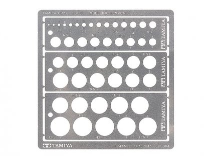 Modellierschablone rund 1–12,5 mm