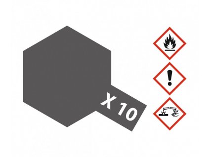 Barva Tamiya Acrylic X-10 - Gun Metall Gloss 23ml