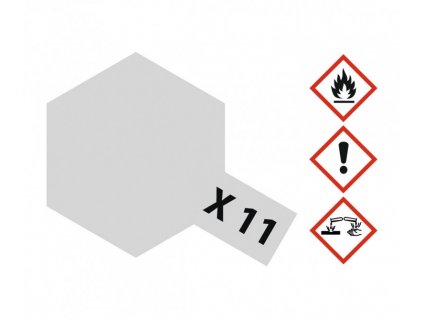 Tamiya Acrylfarbe X-11 – Chromsilber glänzend, 23 ml