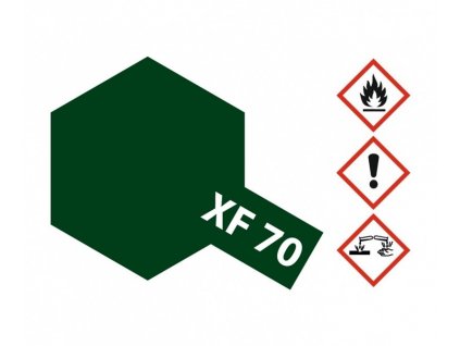 Tamiya Acrylfarbe XF-70 – Flaches Dunkelgrün Matt 23 ml