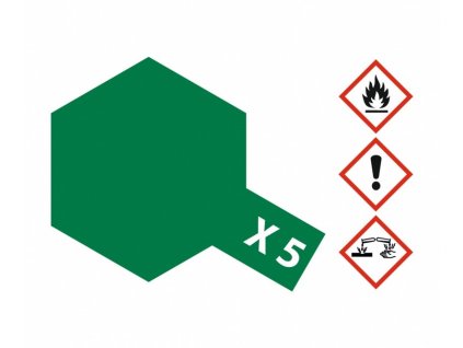 Tamiya Acrylfarbe MINI X-5 – Grün glänzend 10 ml