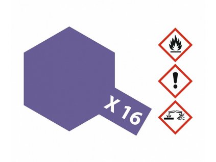 Tamiya Acrylfarbe MINI X-16 – Lila glänzend 10 ml