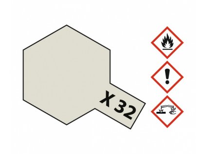 Farba Tamiya Acrylic MINI X-32 - Titanium Silver Gloss 10ml