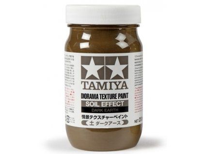 Tamiya Diorama Texture Paint - Soil Effect: Dark Earth 250ml