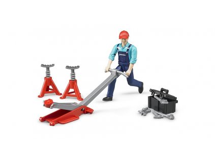 Figúrka muža - mechanik s náradím Bruder 1/14 - 1/16