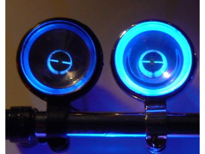 LED SMD s parabolou "nebeské oko" biela 7,2V pre prídav reflekto