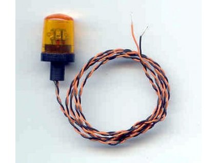Maják oranžový typ C 7 LED s elektronikou 4,8-14V 1/14