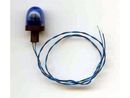 Maják modrý typ A 7 LED s elektronikou 4,8-14V  1/14