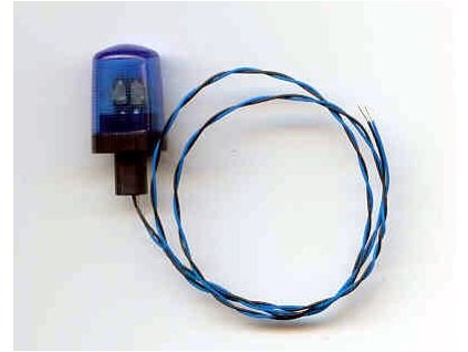 Maják modrý typ D 7 LED s elektronikou 4,8-14V  1/14