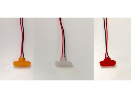 Obrysové svetlo LED biele + rezistor 7,2-12V 2 pcs