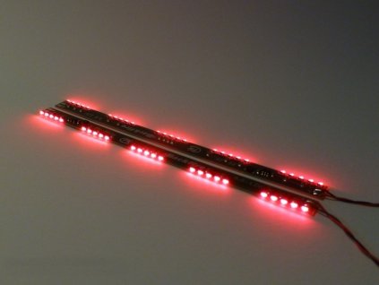 LED osvetlenie BackFire pre RC truck 130x7,5mm červené 1 pár