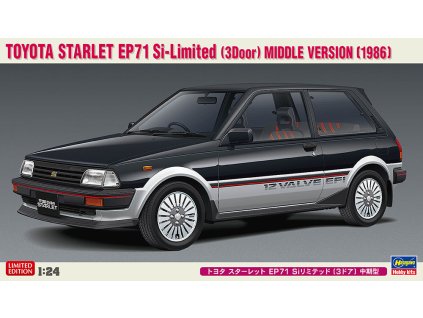 toyota starlet ep71 si limited 3 doors middle version 1986 1 24 HASEGAWA 20425 03