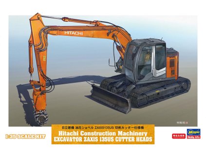 hitachi zaxis 135us with knife head 1 35 HASEGAWA 66111 07