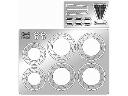 Photoetched parts for Suzuki RG400I 1/12