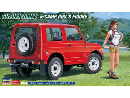 Suzuki Jimmy with camper girl Figure 1/24
