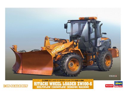 hitachi zw 100 6 traktor so snehovym pluhom 1 35 hasegawa 66102 06