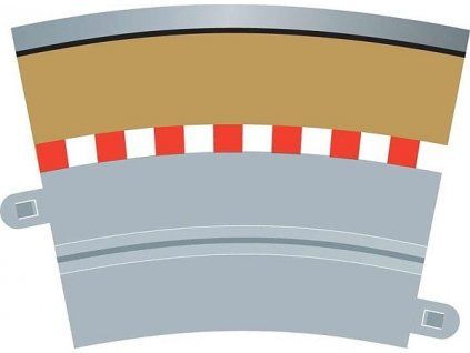 Single Lane Curve R3 Outer Borders 22.5° 4pcs