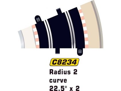 Oblúk R2 22,5 st 2 ks