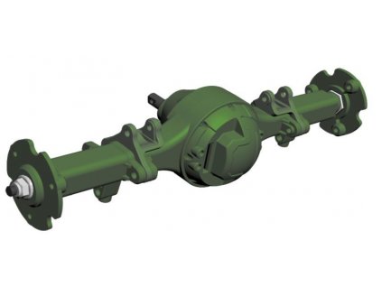 Náprava hnaná zadná komplet mont pre 8x8 Truck 1/12