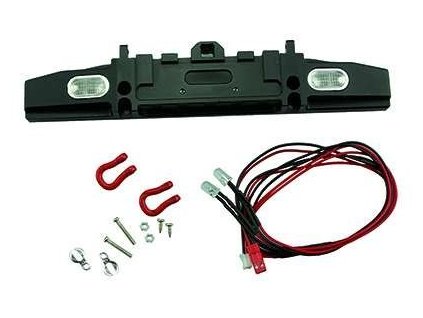 Nárazník pre navijak ALU s LED a ťažnými okami  AMEWI 1/10 010-80216