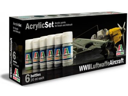 Italeri Acrylic Paint Set - WW2 Luftwaffe Aircraft 6x20ml