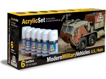 Sada farieb Acryl Set Modern Military Vehicles