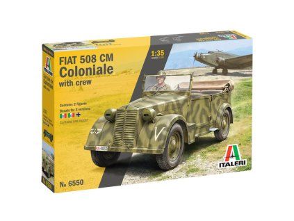 Fiat 508 CM Coloniale with Figures 1/35