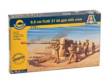 88mm FLAK 37 AA Gun with Crew 1/72