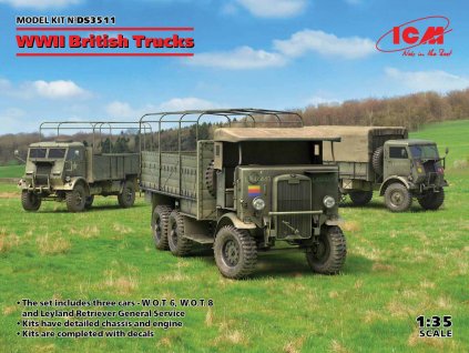 WWII British Trucks Diorama Set 1/35