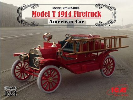 Ford T 1914 Firetruck American Car 1/24