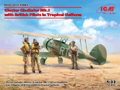 Gloster Gladiator Mk.I with British Pilots in Tropical Uniforms 1/32