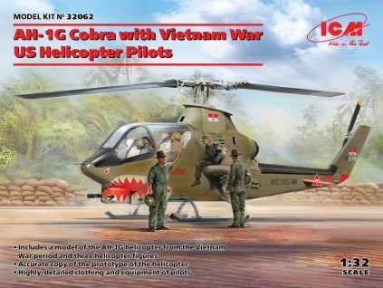 AH-1G Cobra with Vietnam War US Helicopter Pilots 1/32