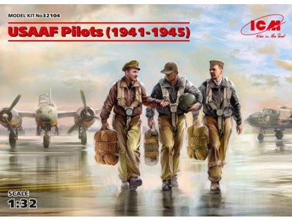 USAAF Pilots 1941-1945  3 figures  1/32