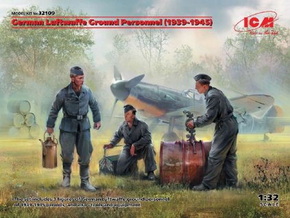German Luftwaffe Ground Personnel 1939-1945 (3 figures) 1/32