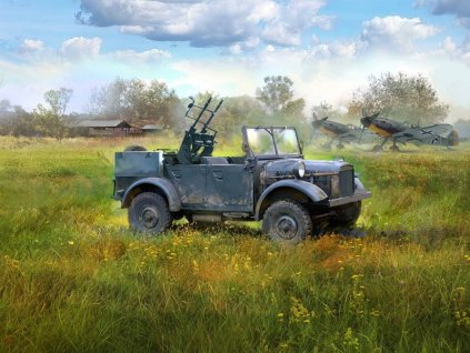 le.gl.Einheits-Pkw Kfz.4,WWII German Light AA car 1/35