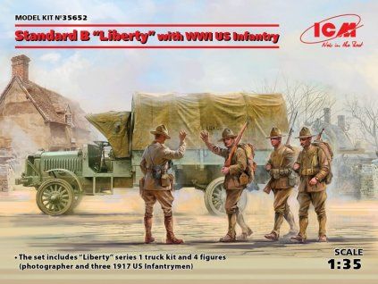 Standard B"Liberty" with WWI US Infantry 1/35