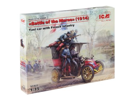 battle of the marne 1914 taxi car with french infantry 1 35 ICM 35660 09