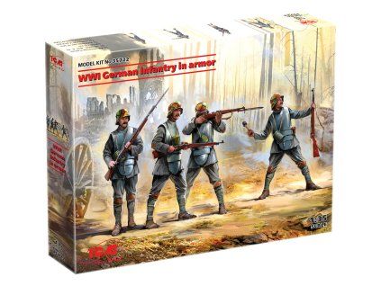 WWI German Infantry in Armor 1/35