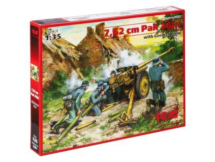 7 62 cm pak 36 r with german crew 1 35 ICM 35801 09