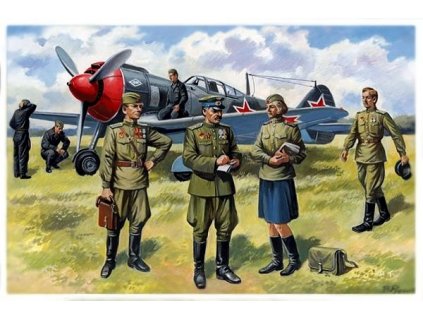 Soviet pilots and ground crew 1943-1945 1/48