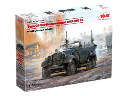 Mercedes G4, Partisanenwagen with MG 34 1/72