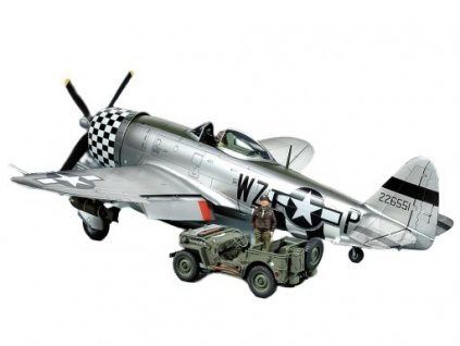 Republic P-47D Thunderbolt Bubbletop & 4x4 Light Vehicle 1/48